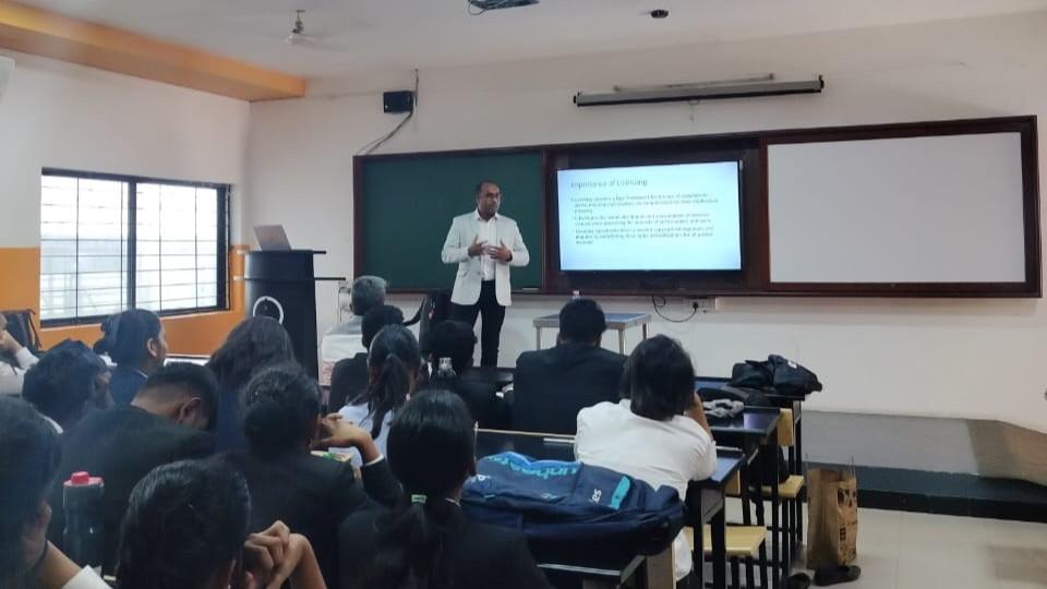 Guest lecture on importance of copyrights in musical works