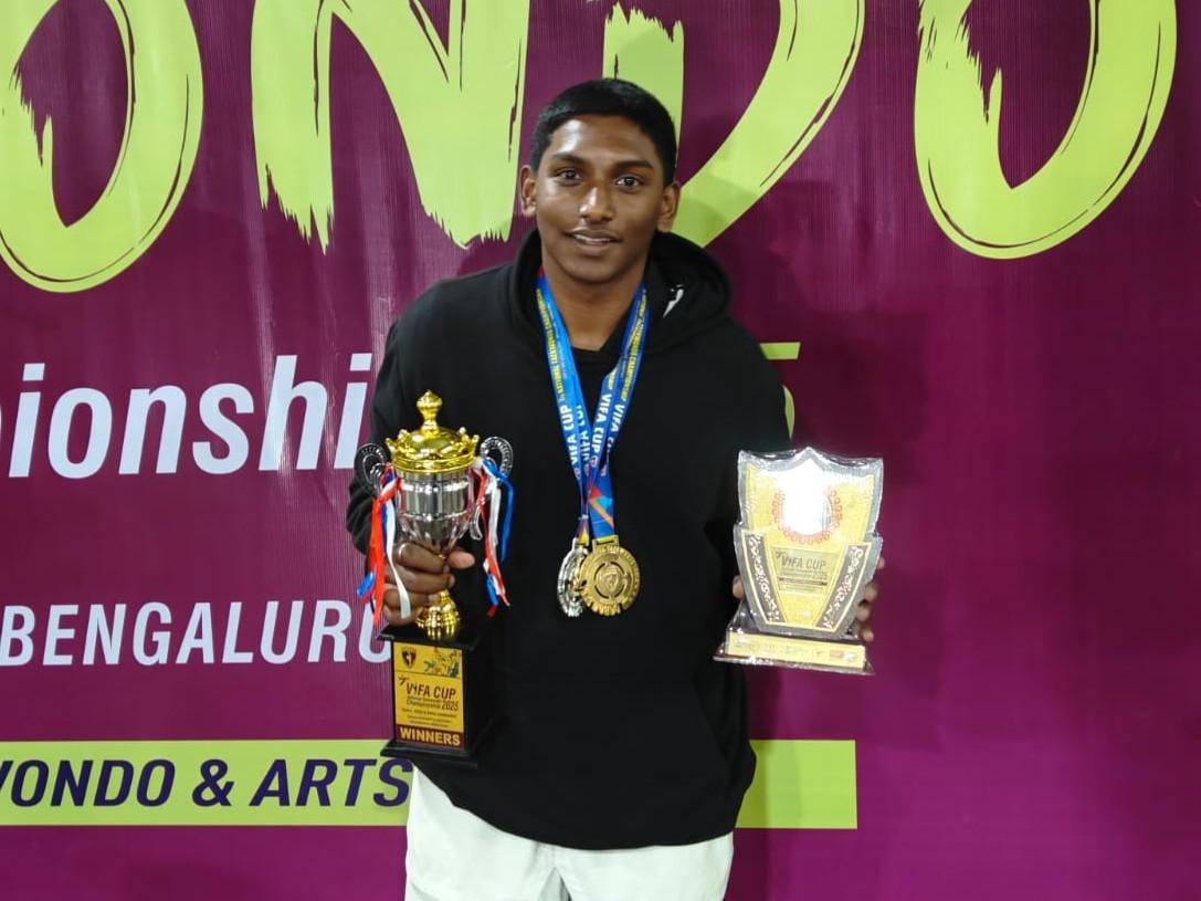 Student Achievement: Sai Vamshi’s medal haul in Taekwondo