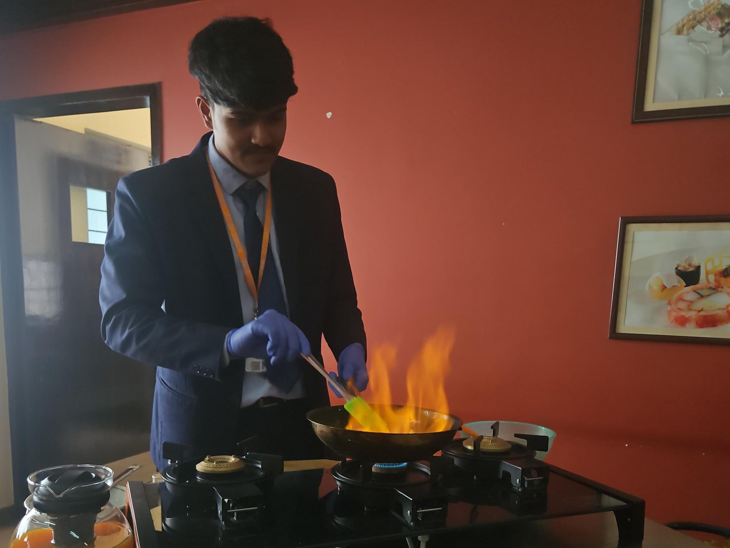 Live cooking experience