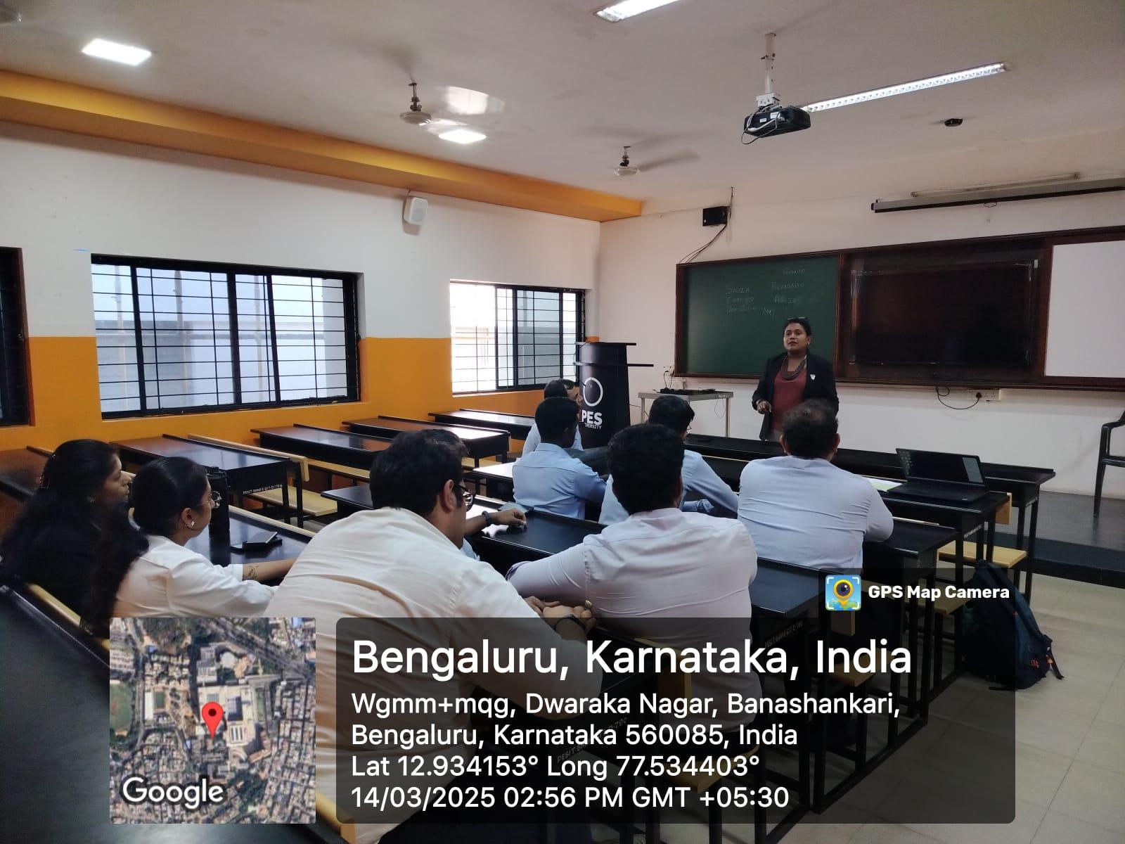 Talk on pursuing higher studies in hospitality