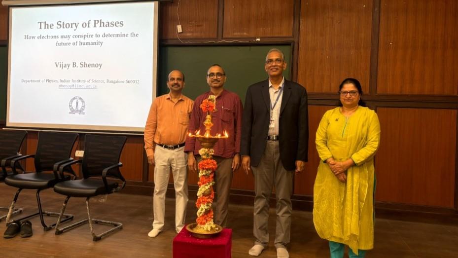 International Year of Quantum Science and Technology celebration at PES University was kicked off with an enthralling lecture by IISc Professor