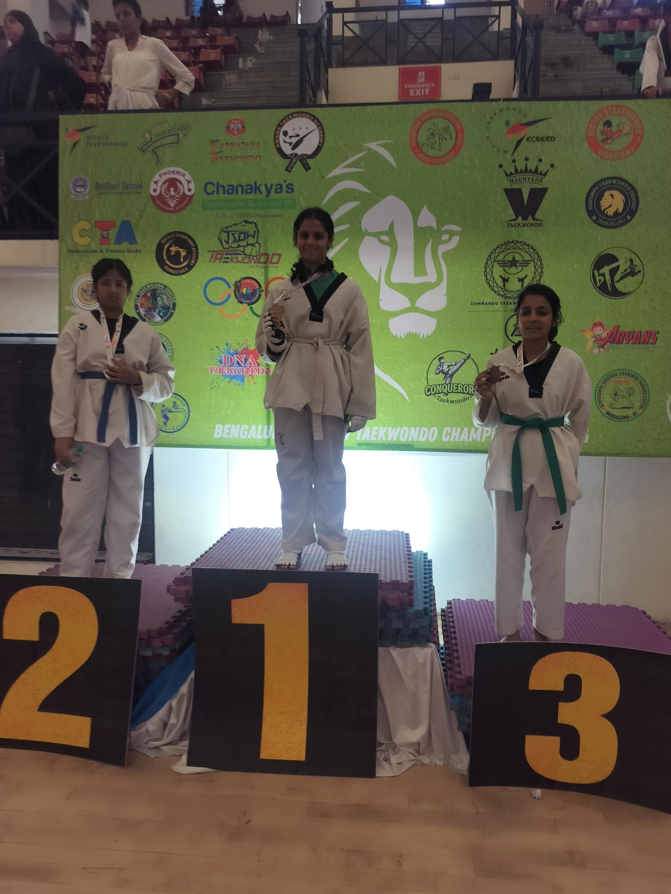 Student Achievement: Ananya wins gold medal in Taekwondo championship