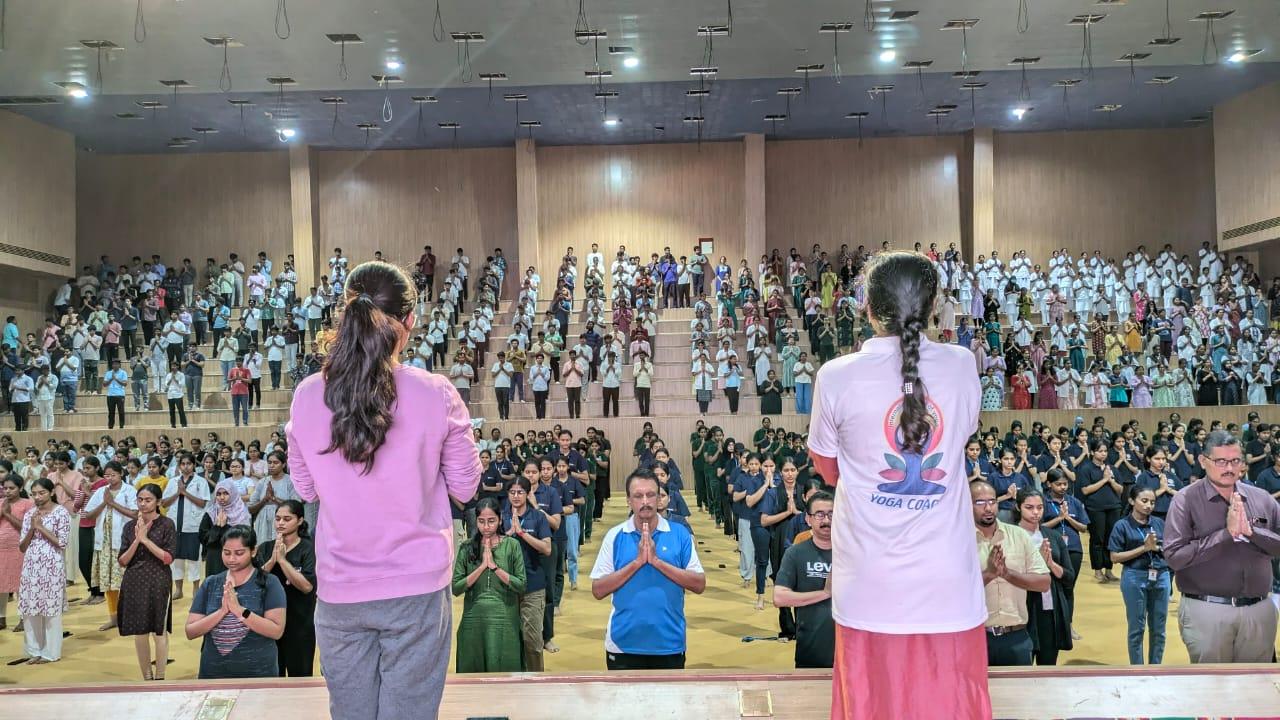 International Yoga Day Celebrated at PESIMSR, Kuppam