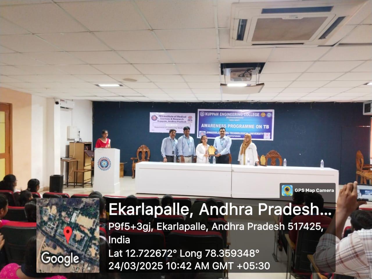 World TB Day 2025 – Awareness Program at Kuppam Engineering College