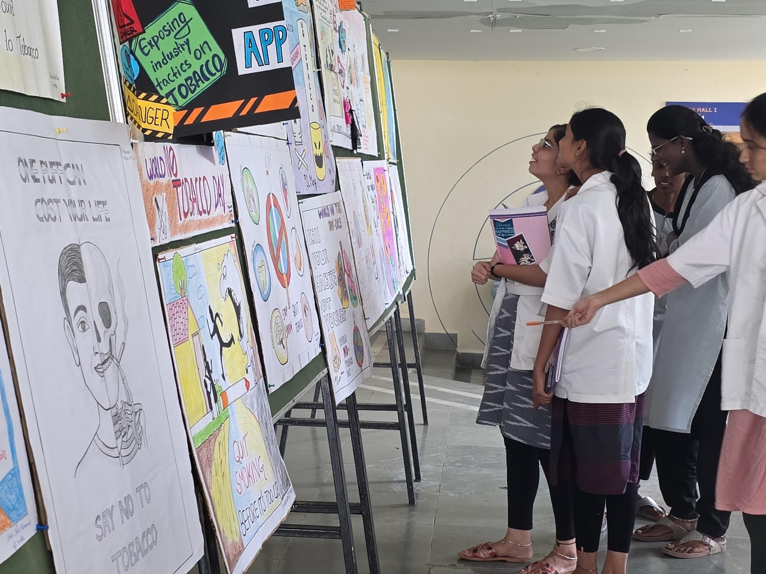 World No Tobacco Day – Poster Competition at PESIMSR