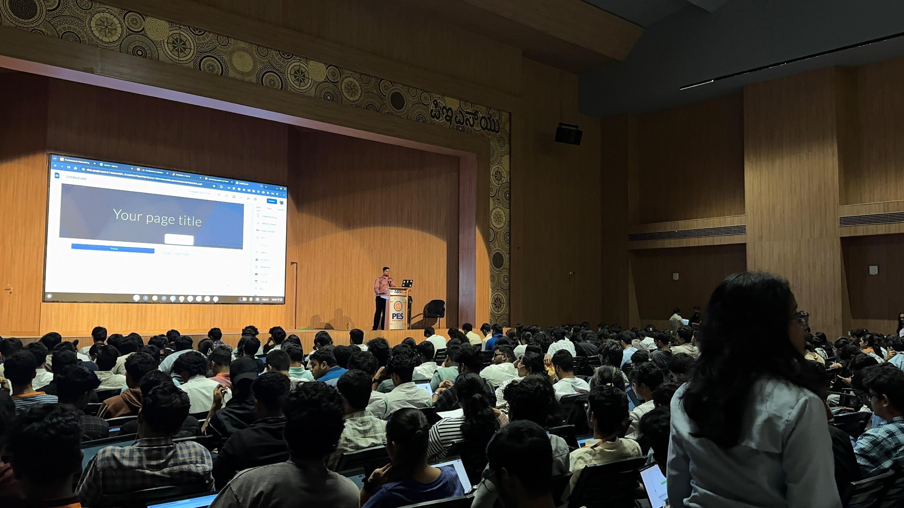 Workshop on portfolio building