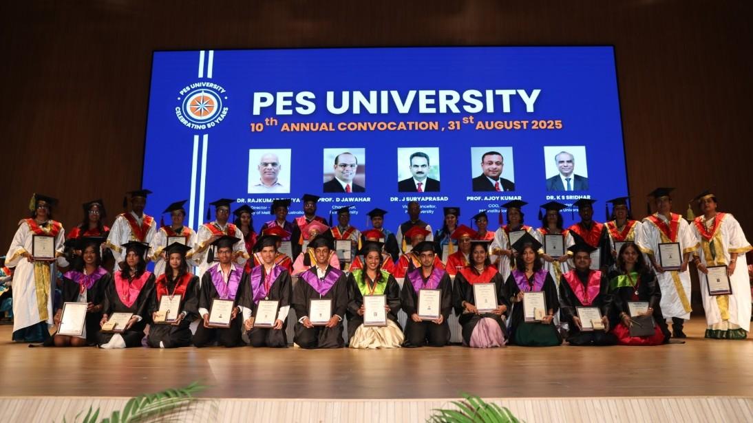 Combine education and wealth for betterment: Dr. Rajkumar Buyya at 10th  Annual Convocation 2025 of PES University