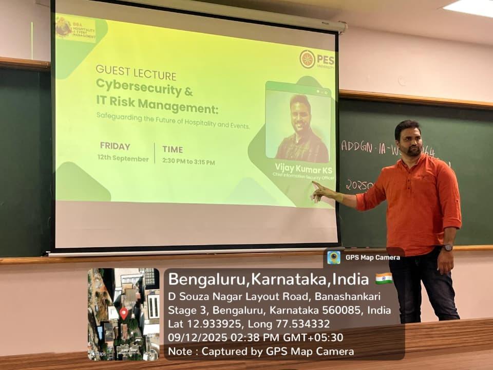 Talk on IT security and risk Management