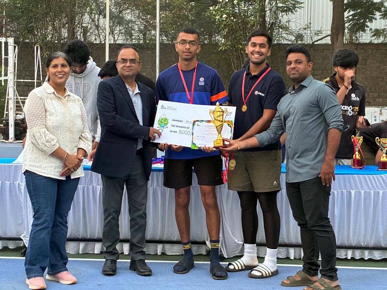 PES University Tennis Men’s Team Wins Big at UMANG 25