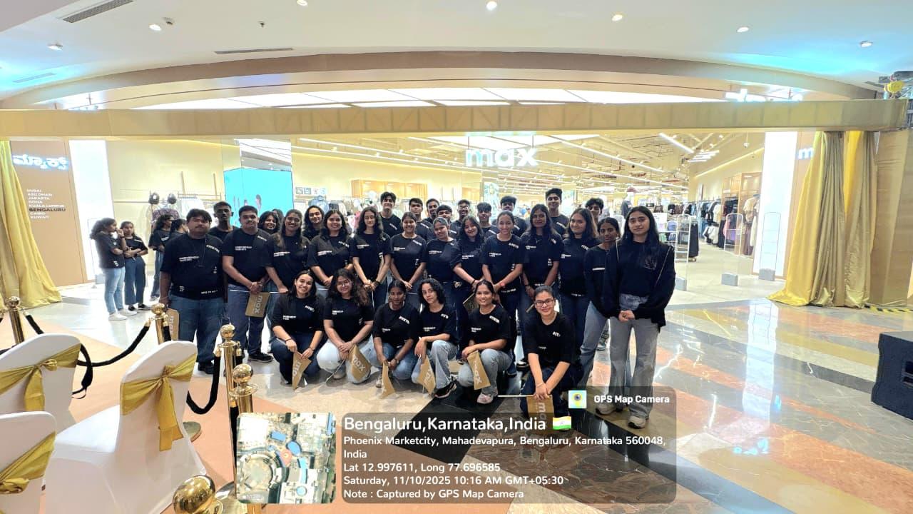 Experiential Learning at MAX Brand Relaunch: PES University Students in Action