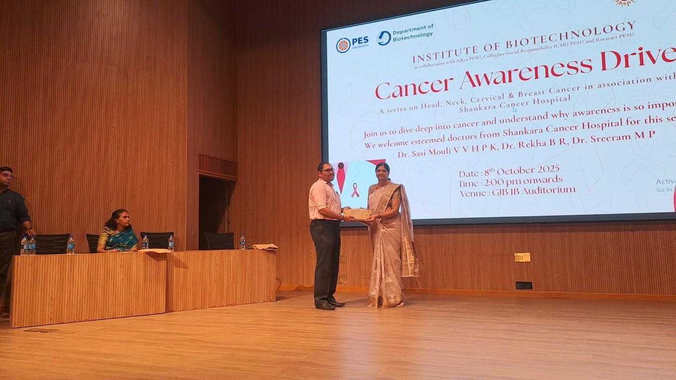 Cancer Awareness Drive at PES University: A Step Towards Health and Responsibility