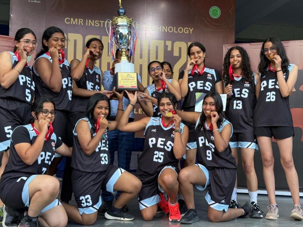 PESU Women’s Basketball Team Triumphs at SPARDHA 25