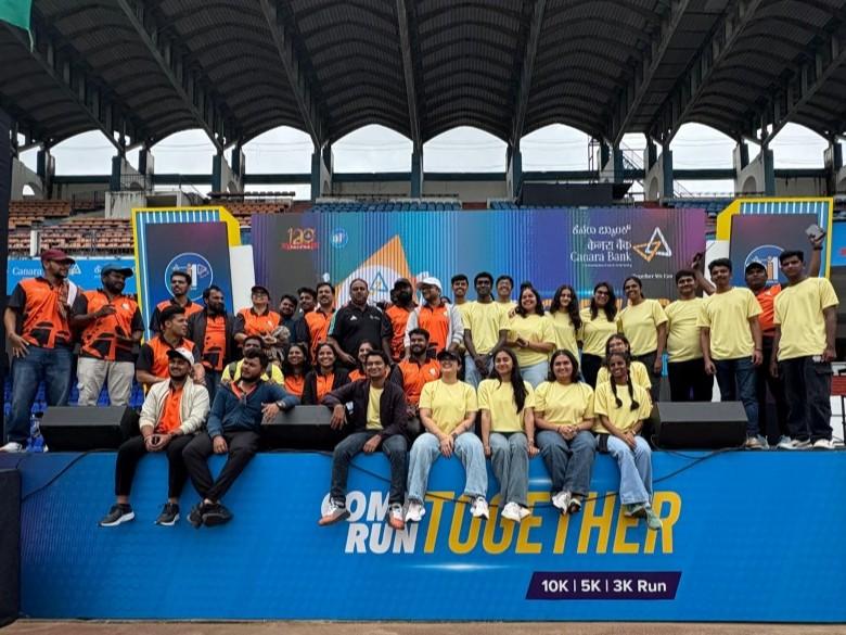 PES University Students Gain Hands-On Experience at Canara Bank Marathon