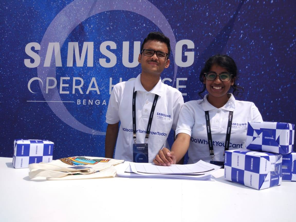 Students assist a prestigious launch event