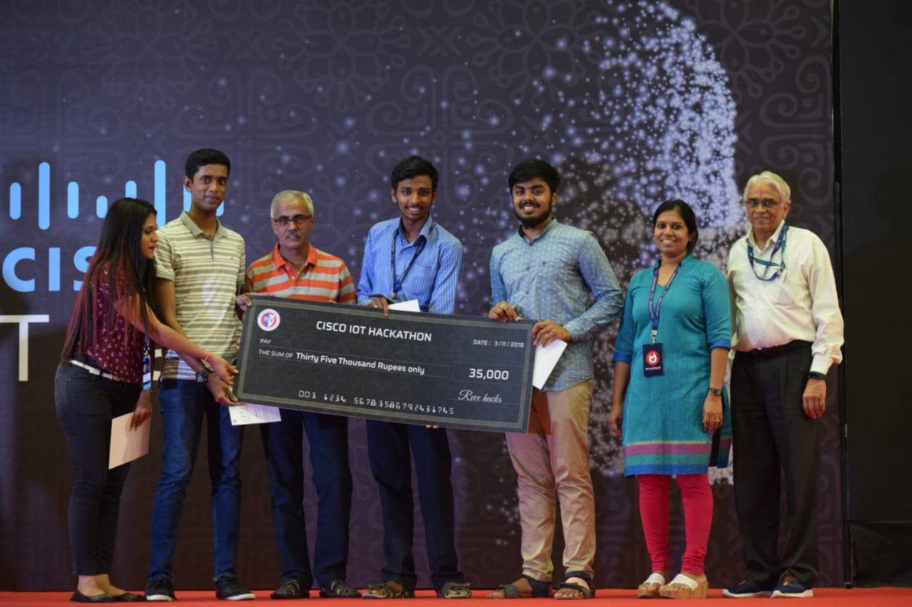 Big win at CISCO IoT Hackathon 2018