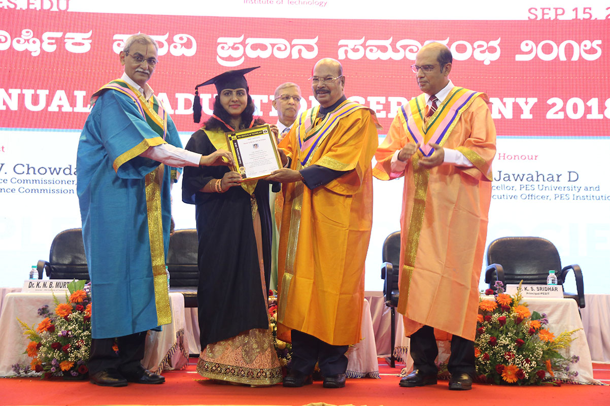 Graduation day at PES Institute of Technology