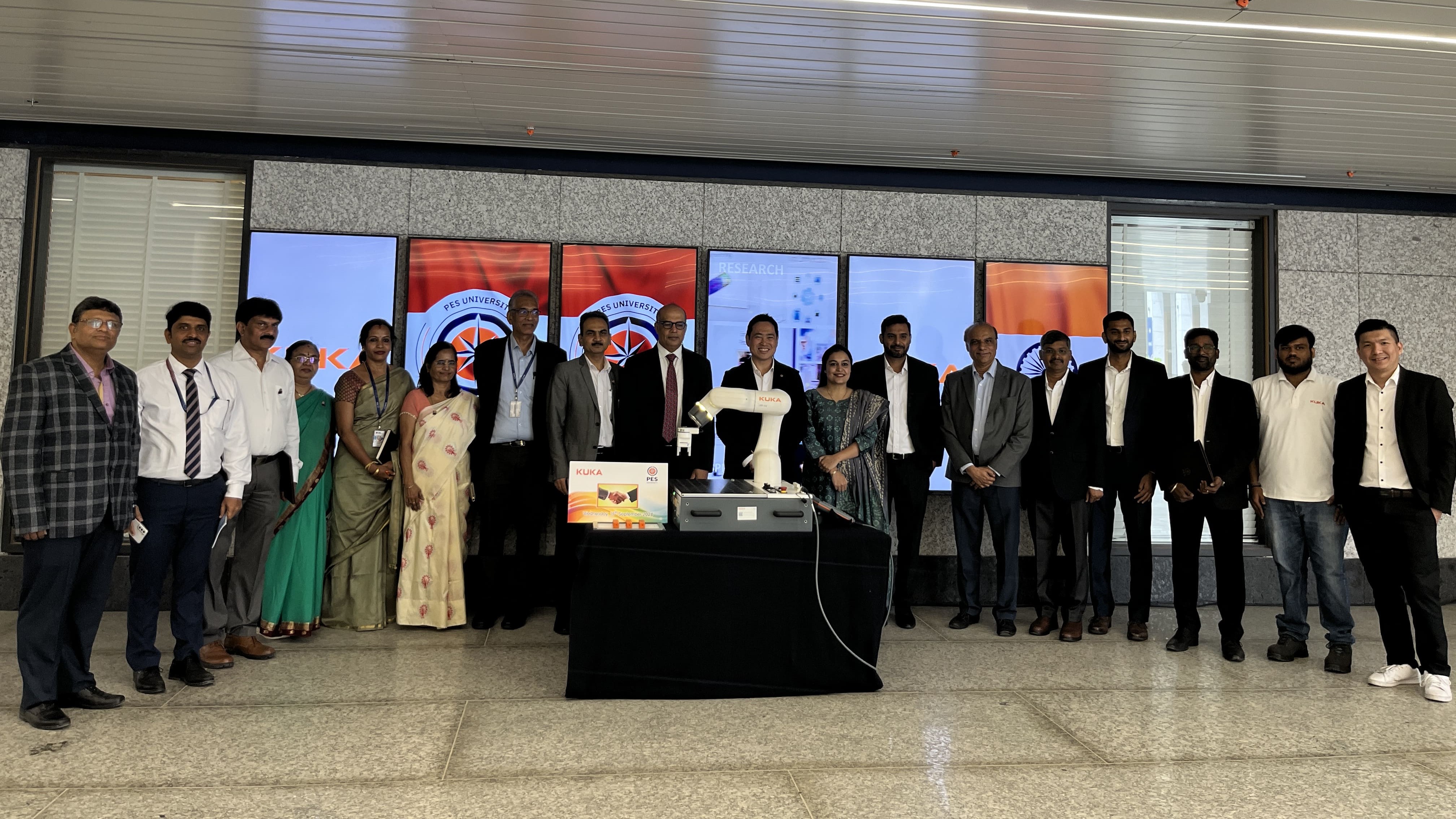 PES University inks Memorandum of Understanding (MOU) with KUKA in the field of Robotics