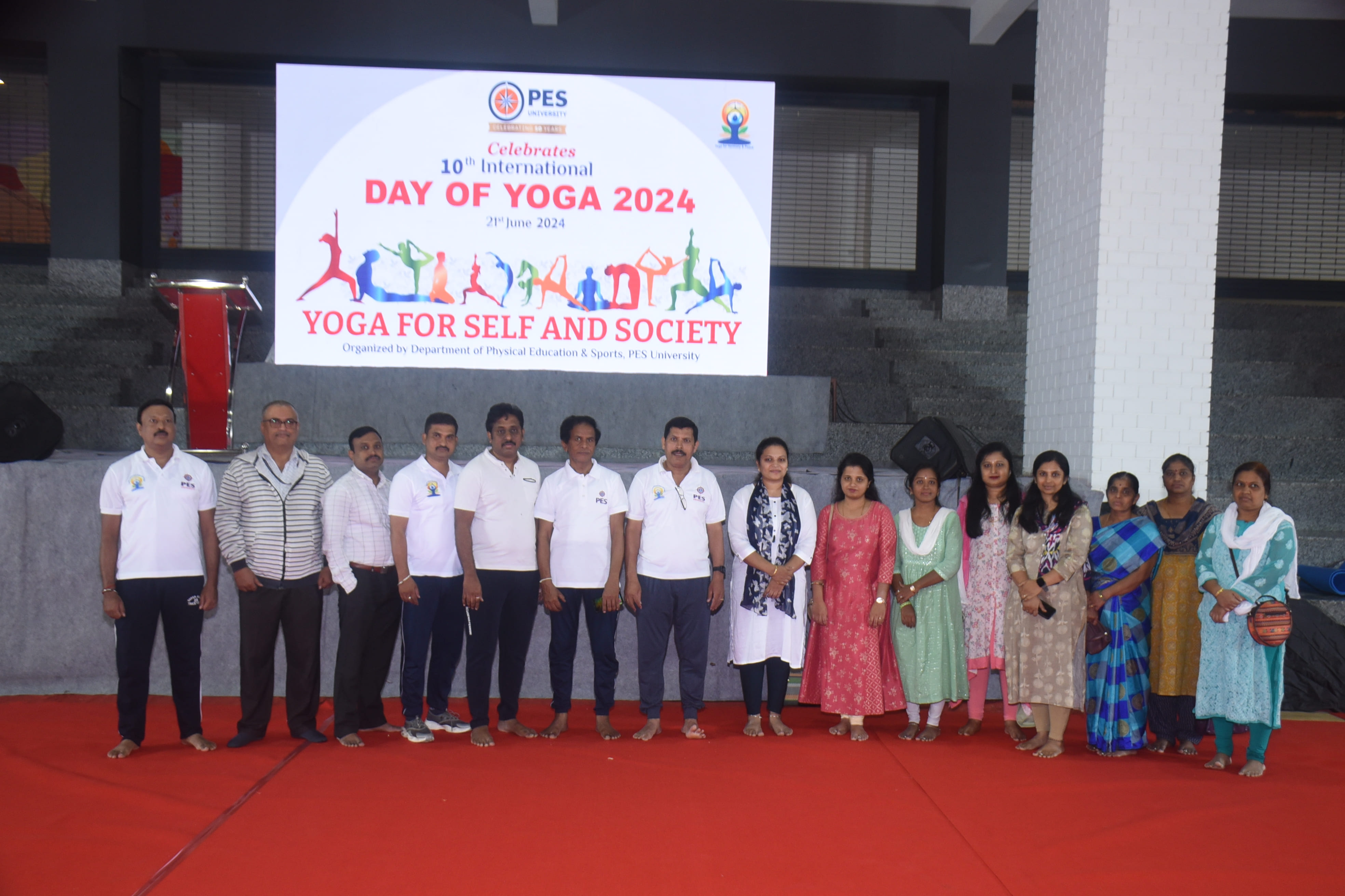 PES University Celebrates the 10th International Yoga Day 2024