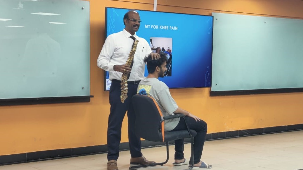 Sports Physiotherapy Expert Dr. Pearlson Kanagasabhapathi Enlightens BBA Students