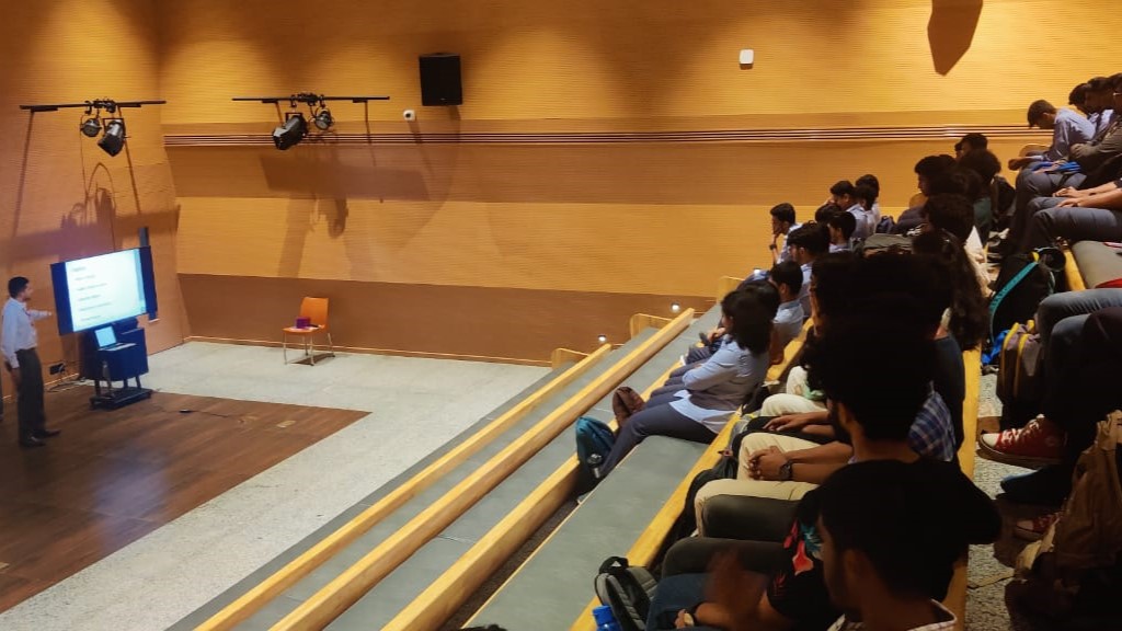 Dr. Pracheth Addresses BBA Students on Mental Health and Lifestyle