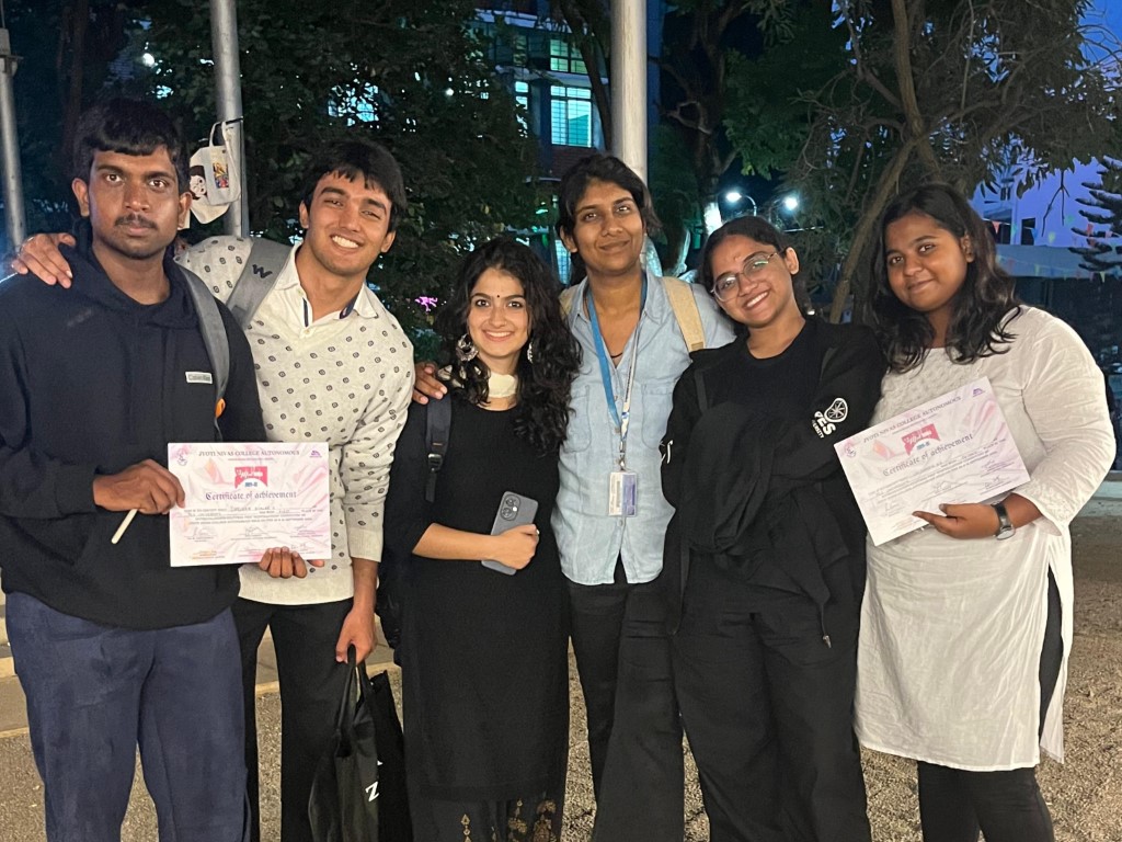 Wins at inter college cultural fest